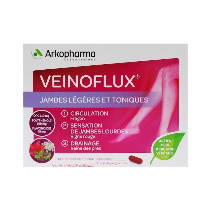 Arkopharma Veinoflux 30 gélules Arkopharma Veinoflux 30 gélules