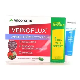 Arkopharma Veinoflux 30 gélules+ Veinoflux Gel 15ml OFFERT
