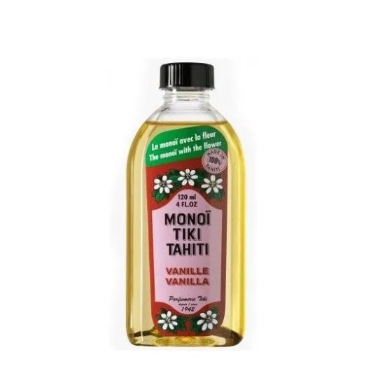 Monoï Tiki Tahiti Vanille à la Fleur de Tiaré 100ml Monoï Tiki Tahiti Vanille à la Fleur de Tiaré 100ml