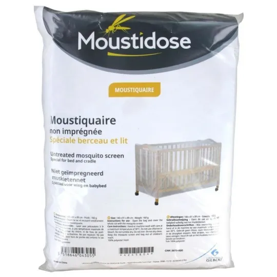 Moustidose Moustiquaire Non Imprégnée Spéciale Berceau et Lit Moustidose Moustiquaire Non Imprégnée Spéciale Berceau et Lit