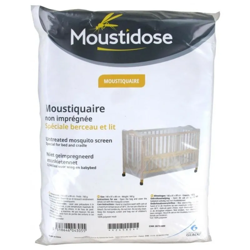 Moustidose Moustiquaire Non Imprégnée Spéciale Berceau et Lit Moustidose Moustiquaire Non Imprégnée Spéciale Berceau et Lit