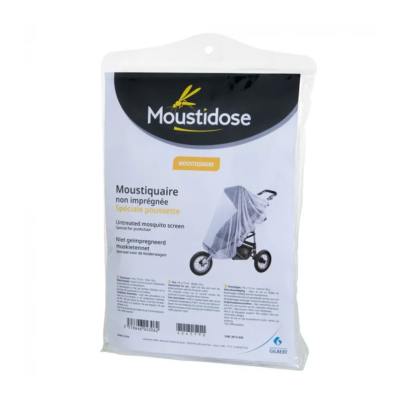 Moustidose Moustiquaire Non Imprégnée Spéciale Poussette