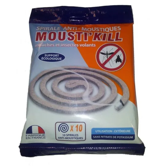 Mousti'kill 10 Spirales Anti-moustiques Mousti'kill 10 Spirales Anti-moustiques