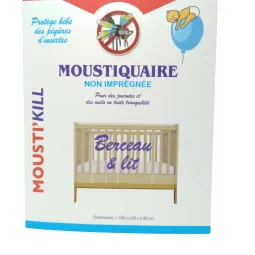 Mousti'Kill Moustiquaire Non Imprégnée Lit Bébé
