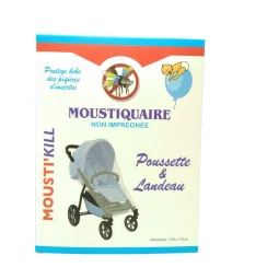 Mousti'Kill Moustiquaire Non Imprégnée Poussette et Landau 150x115cm