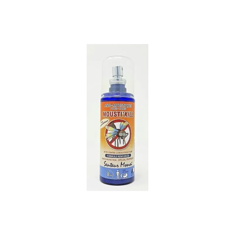 Mousti'Kill Spray Anti Moustiques Formule Renforcée 100ml Mousti'Kill Spray Anti Moustiques Formule Renforcée 100ml