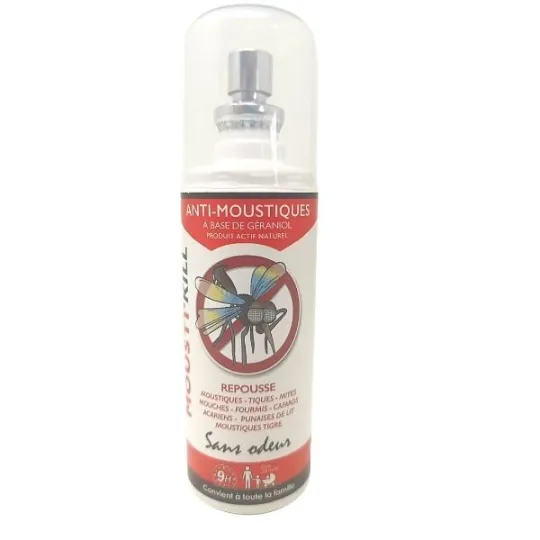 Mousti'Kill Spray Anti Moustiques Sans Odeur 100ml