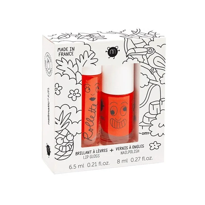 Nailmatic Kids Coffret Vernis à Ongles et Gloss Tropical Nailmatic Kids Coffret Vernis à Ongles et Gloss Tropical