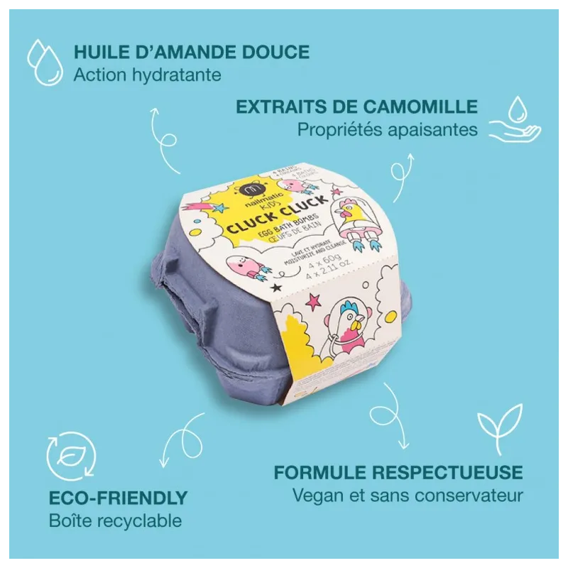 Nailmatic Kids Oeufs De Bain 4x60gr Nailmatic Kids Oeufs De Bain 4x60gr
