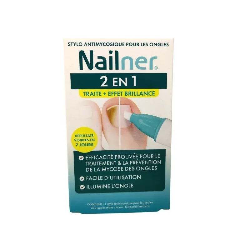 Nailner 2 En 1 Stylo Antimycosique Ongles 4ml Nailner 2 En 1 Stylo Antimycosique Ongles 4ml