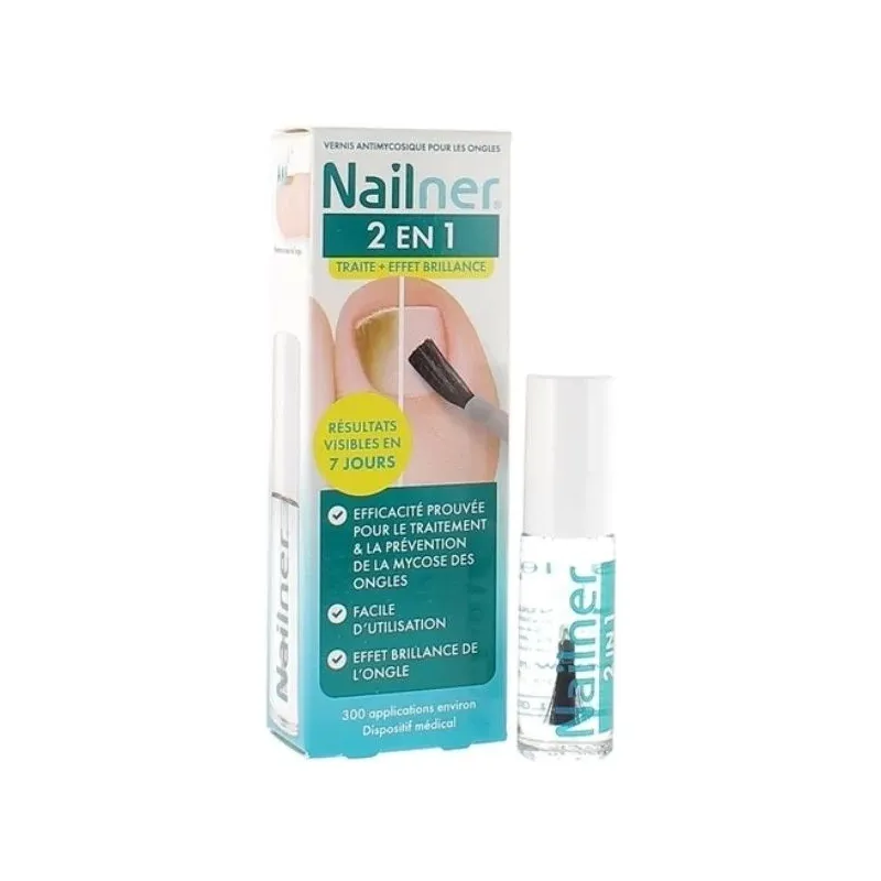 Nailner Pinceau 2 en 1 5ml