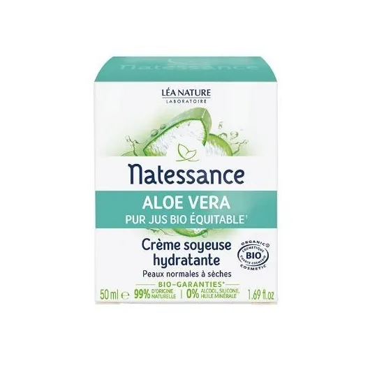 Natessance Aloe Vera Crème Soyeuse Hydratante 50ml Natessance Aloe Vera Crème Soyeuse Hydratante 50ml