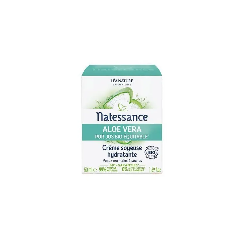 Natessance Aloe Vera Crème Soyeuse Hydratante 50ml Natessance Aloe Vera Crème Soyeuse Hydratante 50ml