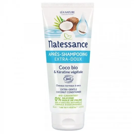 Natessance Après Shampooing Extra Doux Coco Bio 200ml Natessance Après Shampooing Extra Doux Coco Bio 200ml