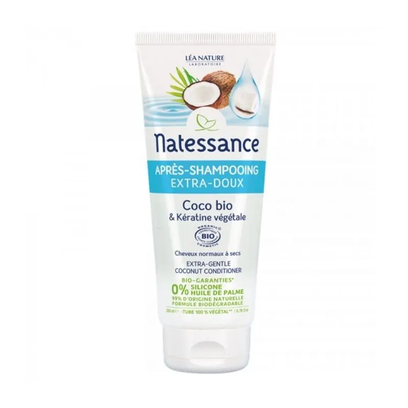Natessance Après Shampooing Extra Doux Coco Bio 200ml Natessance Après Shampooing Extra Doux Coco Bio 200ml