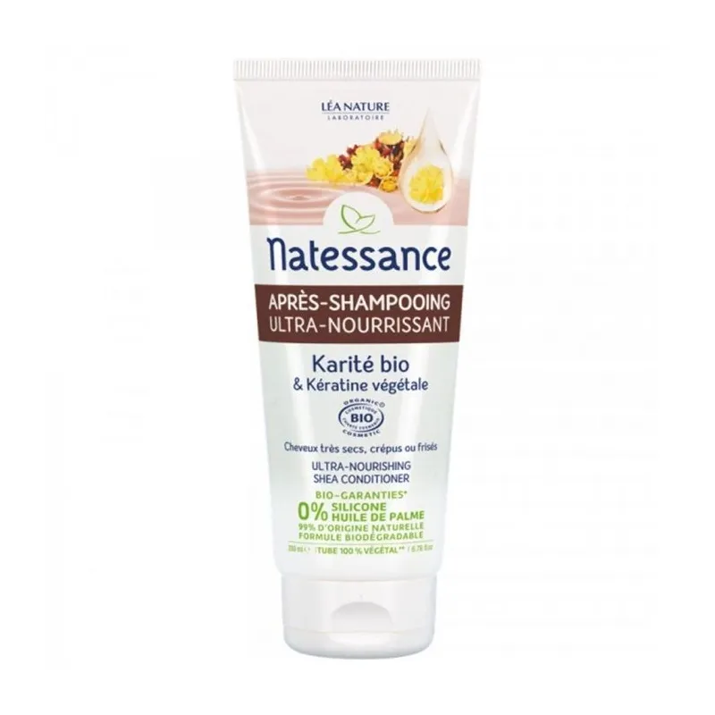 Natessance Après -Shampooing Ultra Nourrissant Karité Bio 200ml