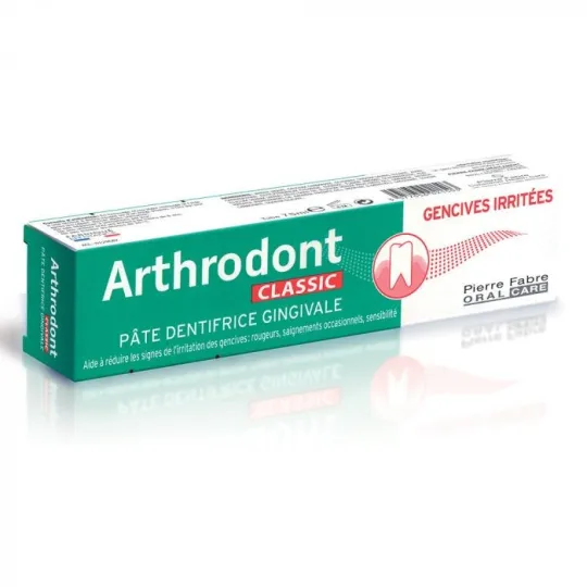 Arthrodont Classic Pâte Dentifrice Gingivale Gencives Irritées 75ml Arthrodont Classic Pâte Dentifrice Gingivale Gencives Irritées 75ml