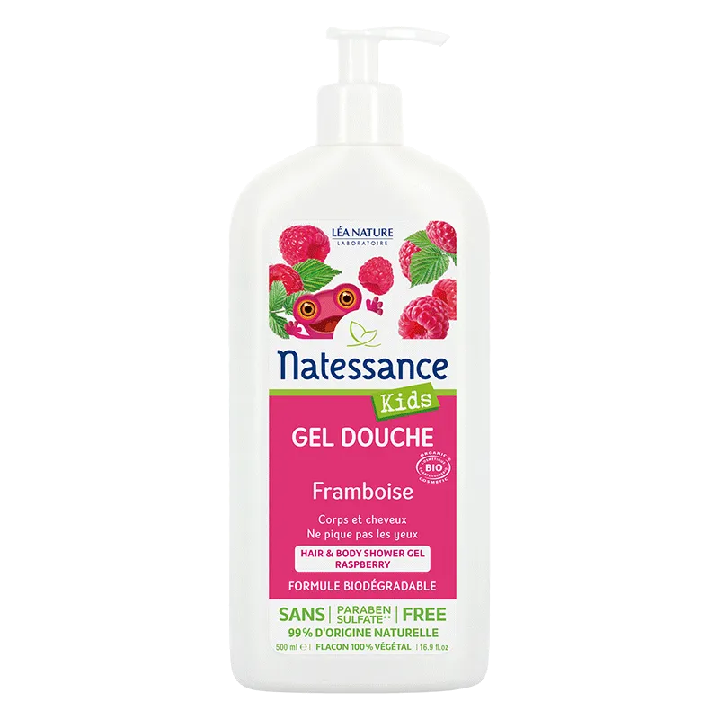 Natessance Bio Kids Shampooing Douche Framboise 500ml Natessance Bio Kids Shampooing Douche Framboise 500ml