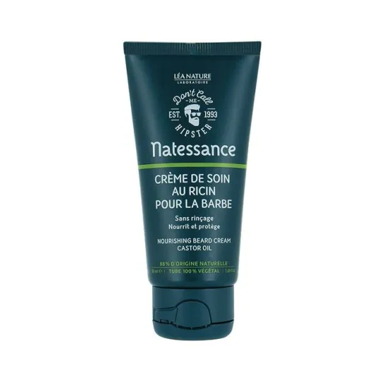 Natessance Crème de Soin au Ricin pour la Barbe 50ml Natessance Crème de Soin au Ricin pour la Barbe 50ml