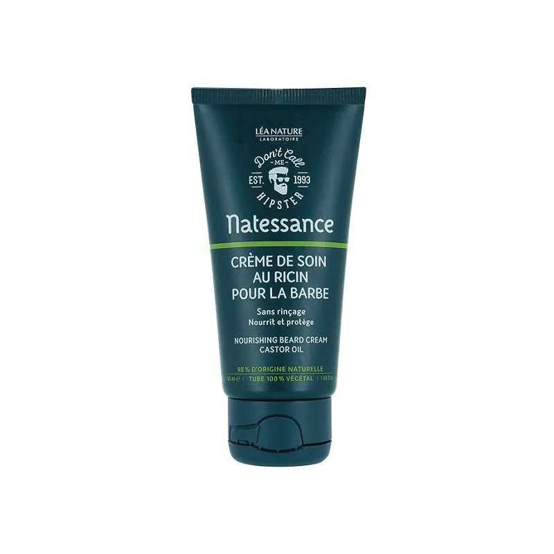 Natessance Crème de Soin au Ricin pour la Barbe 50ml Natessance Crème de Soin au Ricin pour la Barbe 50ml