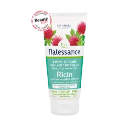 Natessance Crème de Soin Capillaire Huile de Ricin 100ml
