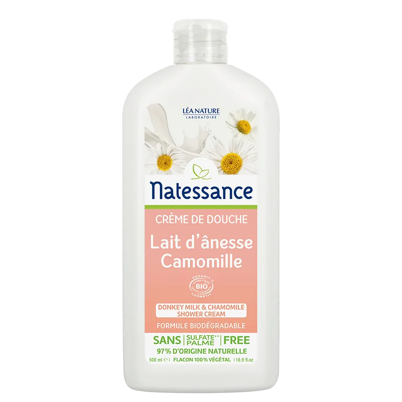 Natessance Crème Douche Lait d'Anesse Camomille Bio 500ml