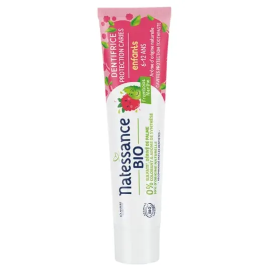 Natessance Dentifrice Enfants Protection Caries 6-12 ans Bio 75ml Natessance Dentifrice Enfants Protection Caries 6-12 ans Bio 75ml
