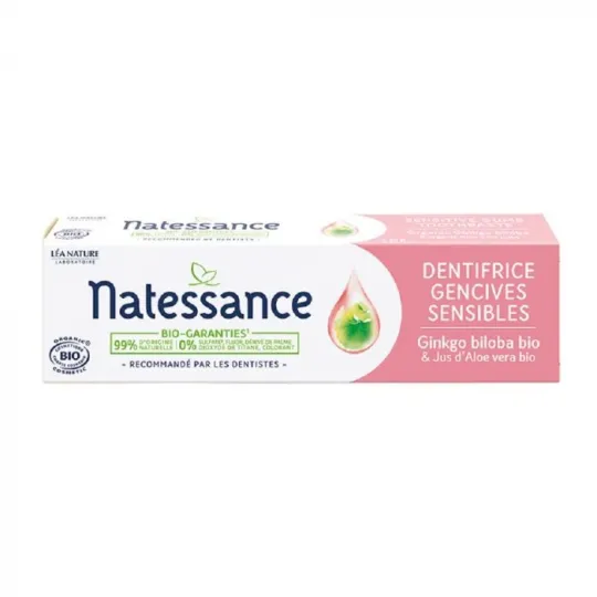 Natessance Dentifrice Gencives Sensibles Bio 75ml Natessance Dentifrice Gencives Sensibles Bio 75ml