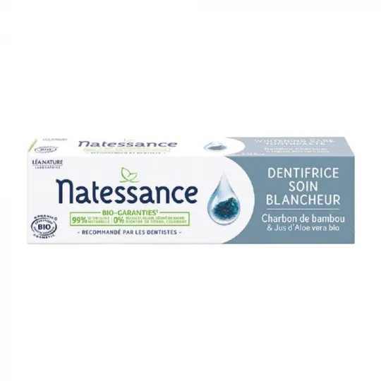 Natessance Dentifrice Soin Blancheur Bio 75ml Natessance Dentifrice Soin Blancheur Bio 75ml