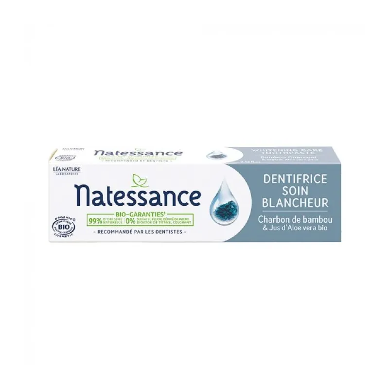 Natessance Dentifrice Soin Blancheur Bio 75ml Natessance Dentifrice Soin Blancheur Bio 75ml