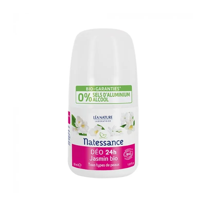 Natessance Déodorant Jasmin Bio Roll on 50ml Natessance Déodorant Jasmin Bio Roll on 50ml