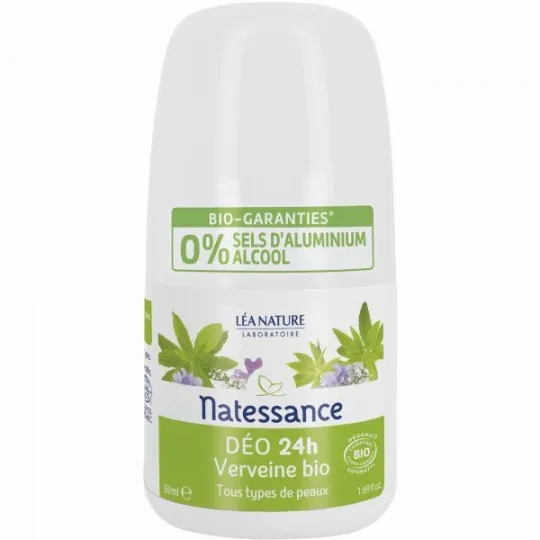 Natessance Déodorant Verveine Bio Roll on 50ml Natessance Déodorant Verveine Bio Roll on 50ml