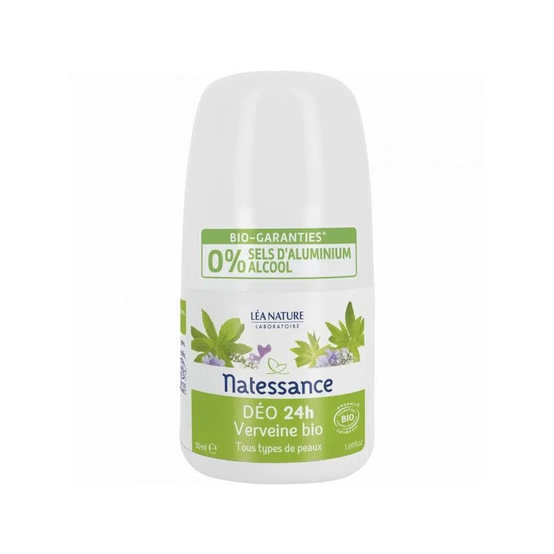 Natessance Déodorant Verveine Bio Roll on 50ml Natessance Déodorant Verveine Bio Roll on 50ml