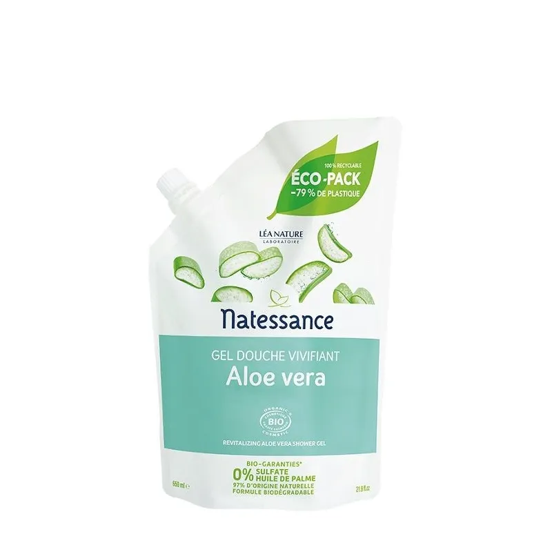 Natessance Gel Douche Aloe Vera Bio Eco-pack 650ml Natessance Gel Douche Aloe Vera Bio Eco-pack 650ml