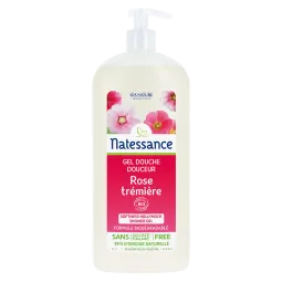Natessance Gel Douche Rose Trémière Bio 1 Litre