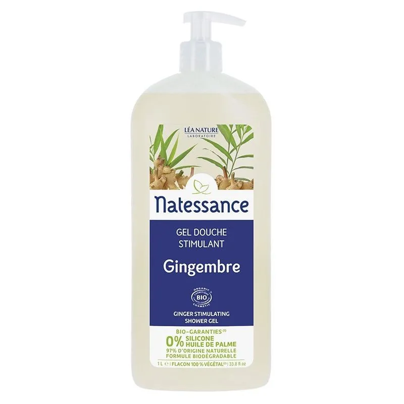 Natessance Gel Douche Stimulant Gingembre Bio 1 Litre Natessance Gel Douche Stimulant Gingembre Bio 1 Litre