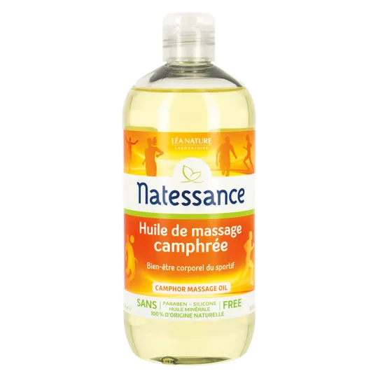 Natessance Huile de Massage Camphrée 500ml Natessance Huile de Massage Camphrée 500ml