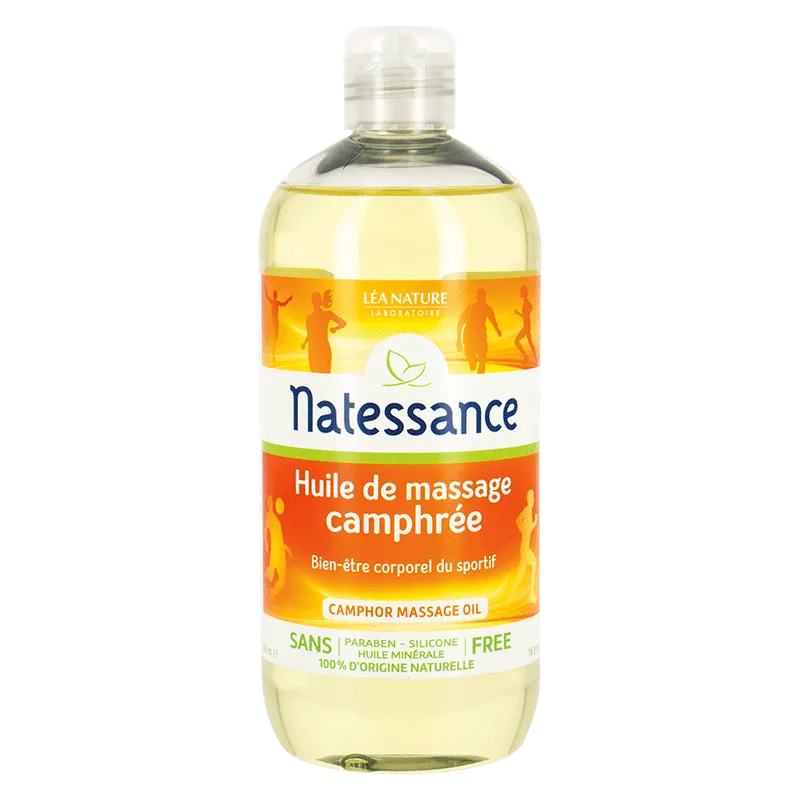 Natessance Huile de Massage Camphrée 500ml Natessance Huile de Massage Camphrée 500ml