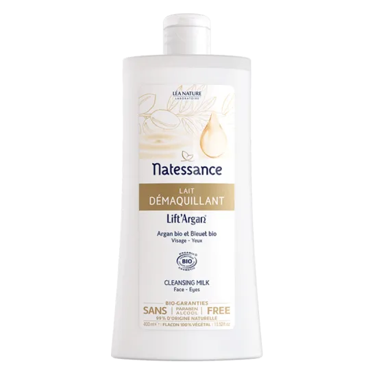 Natessance Lift Argan Lait Démaquillant Bio 400ml Natessance Lift Argan Lait Démaquillant Bio 400ml