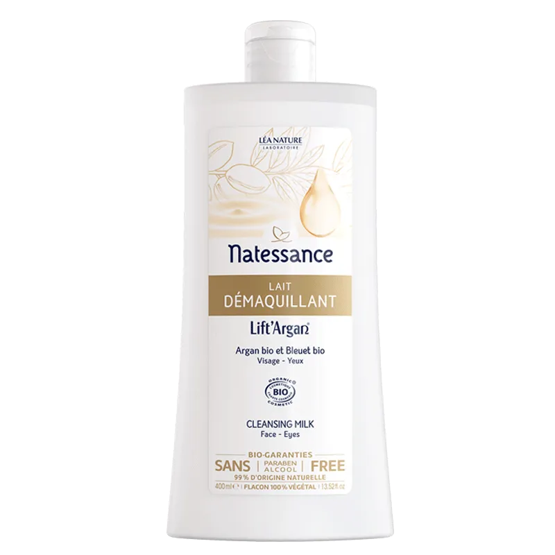 Natessance Lift Argan Lait Démaquillant Bio 400ml Natessance Lift Argan Lait Démaquillant Bio 400ml
