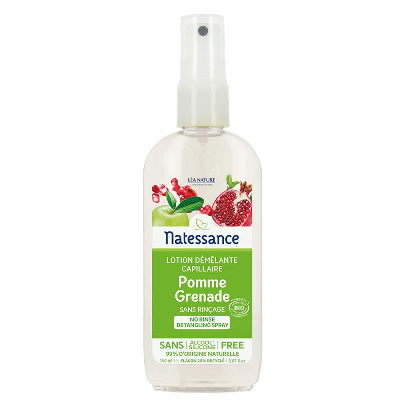 Natessance Lotion Démêlante Pomme Grenade Bio 150 ml