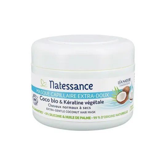 Natessance Masque Capillaire Extra-Doux Bio 200ml Natessance Masque Capillaire Extra-Doux Bio 200ml