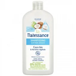 Natessance Shampooing Extra Doux Coco Bio 500ml