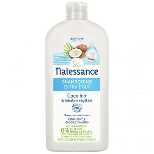 Natessance Shampooing Extra Doux Coco Bio 500ml Natessance Shampooing Extra Doux Coco Bio 500ml