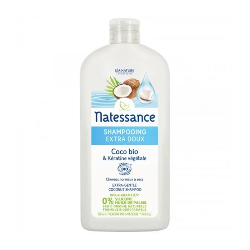 Natessance Shampooing Extra Doux Coco Bio 500ml Natessance Shampooing Extra Doux Coco Bio 500ml