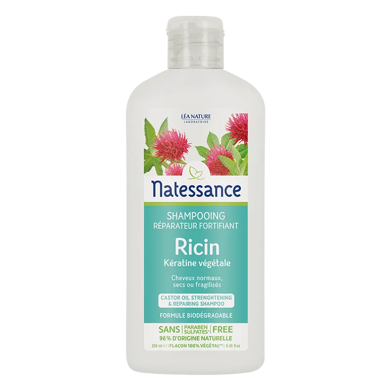 Natessance Shampooing Réparateur Fortifiant Ricin 500ml