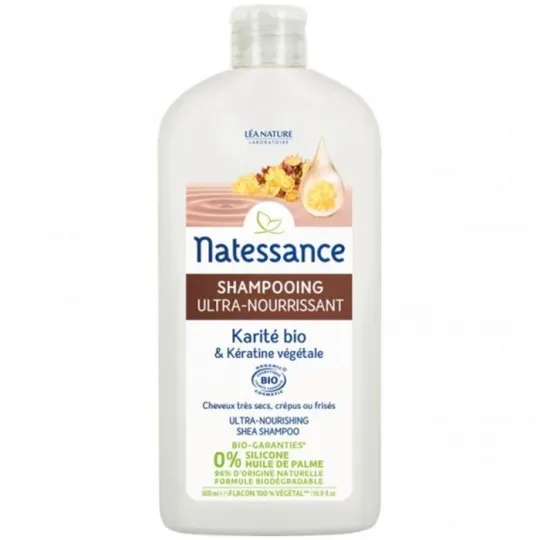Natessance Shampooing Ultra Nourrissant Karité Bio 500ml Natessance Shampooing Ultra Nourrissant Karité Bio 500ml