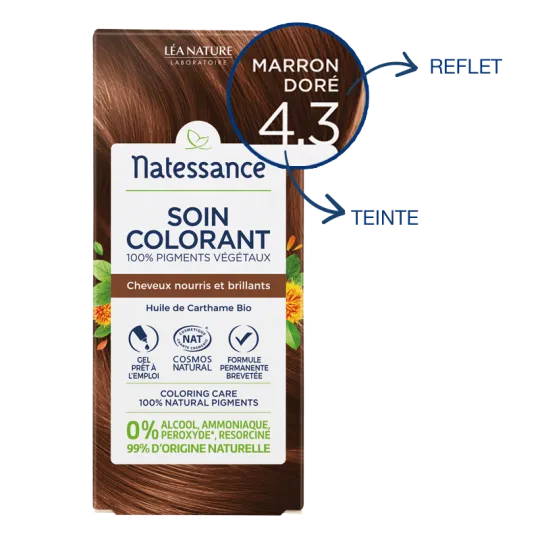 Natessance Soin Colorant 4.3 Marron Doré Natessance Soin Colorant 4.3 Marron Doré