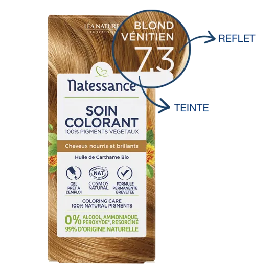 Natessance Soin Colorant 7.3 Blond Vénitien Natessance Soin Colorant 7.3 Blond Vénitien
