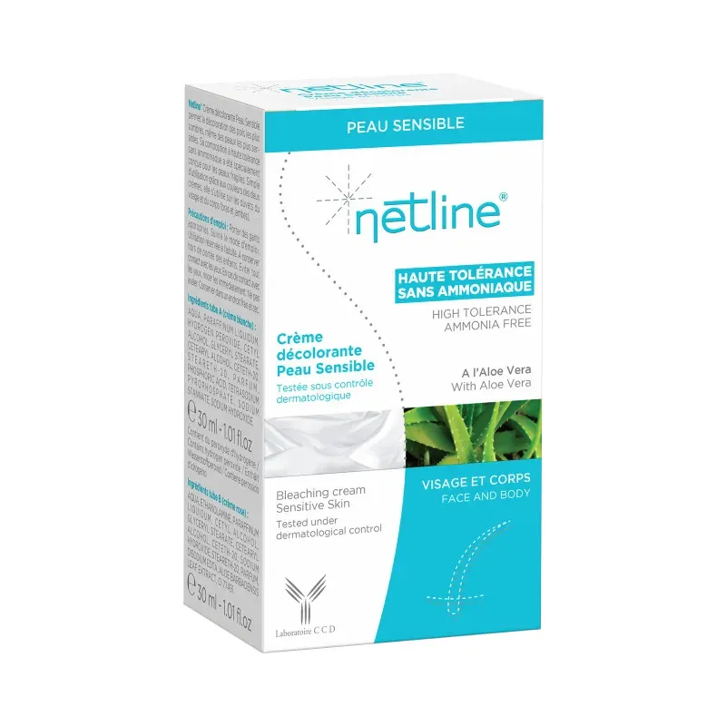 Netline Crème décolorante Peaux sensibles Netline Crème décolorante Peaux sensibles